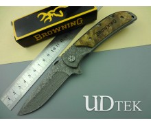 Browning  338 folding knife (copy Damascus) UD50047